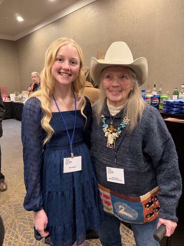 Nora with a Minnesota Horse Council board member at a banquet